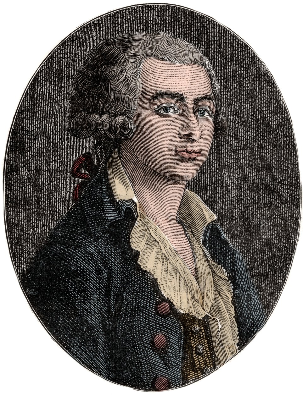 Retrato de Antoine Joseph Gorsas (1752-1793) periodista y político francés de Unknown artist