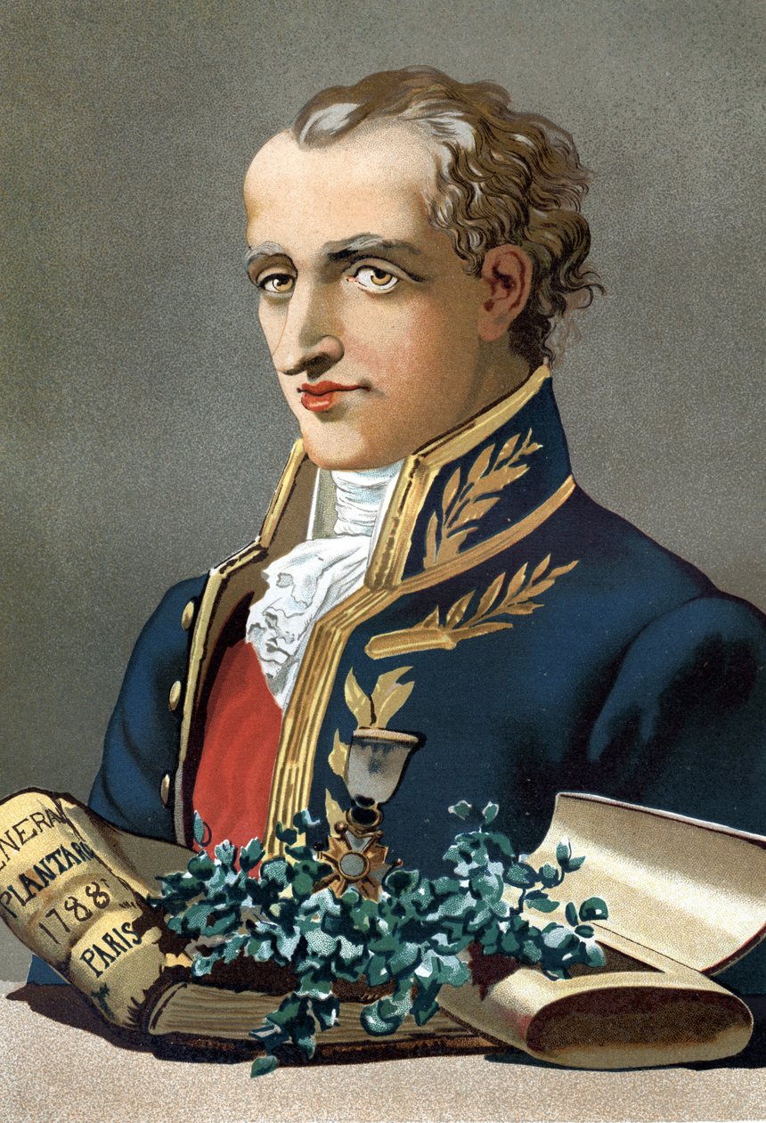 Retrato de Antoine Laurent de Jussieu (1748-1836). Botánico francés. de "La Ciencia y sus Hombres" de Louis Figuier. Barcelona 1881 de Unknown artist