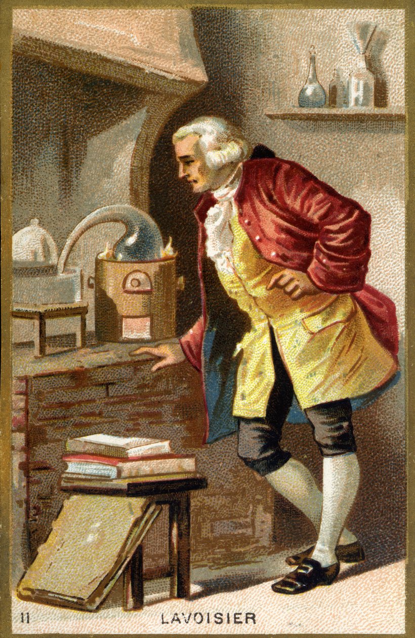 Retrato de Antoine Laurent de Lavoisier (1743 - 1794), químico francés. de Unknown artist