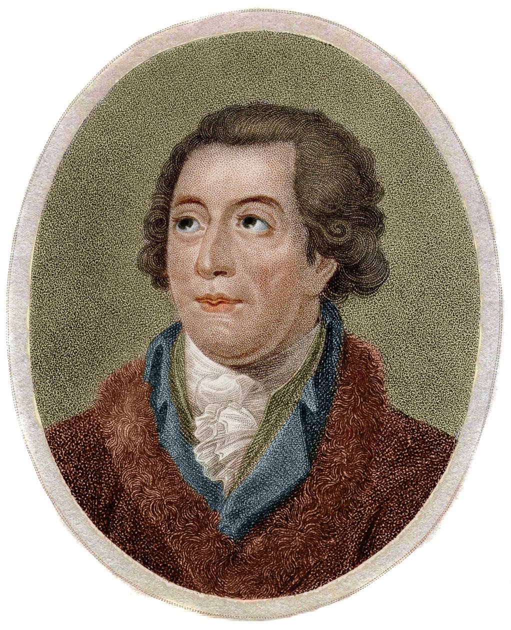 Retrato de Antoine Laurent de Lavoisier, químico francés (1743-1794) grabado por Chapman de Unknown artist