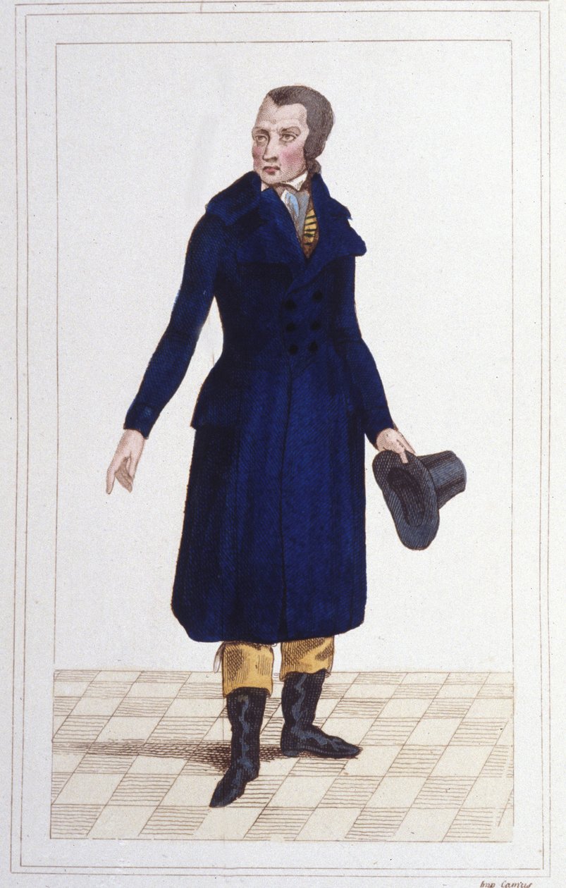 Retrato de Antoine Quentin Fouquier Tinville (1746 - 1795), magistrado y político francés (grabado de 1830) de Unknown artist