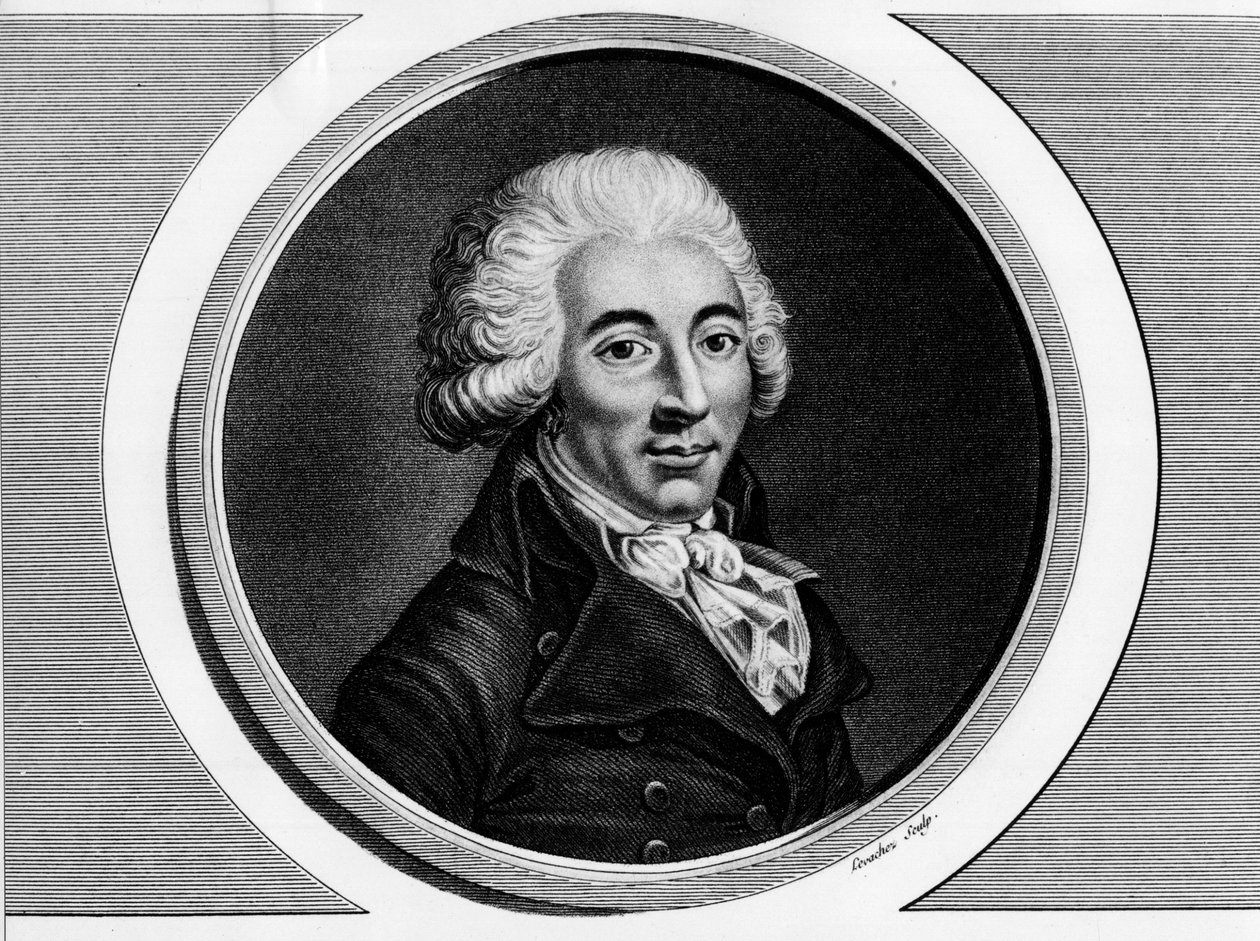 Retrato de Armand Gensonné (1758-1793) diputado de la convención. Grabado en “Colección completa de pinturas históricas de la revolución francesa, en tres volúmenes.” 1804 de Unknown artist