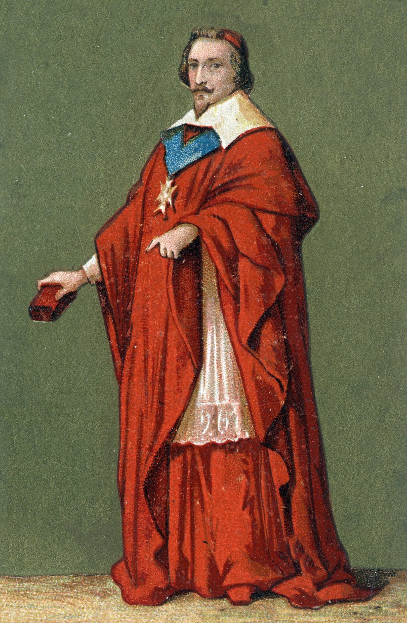 Retrato de Armand Jean Du Plessis, Cardenal de Richelieu (1585 - 1642) de Unknown artist