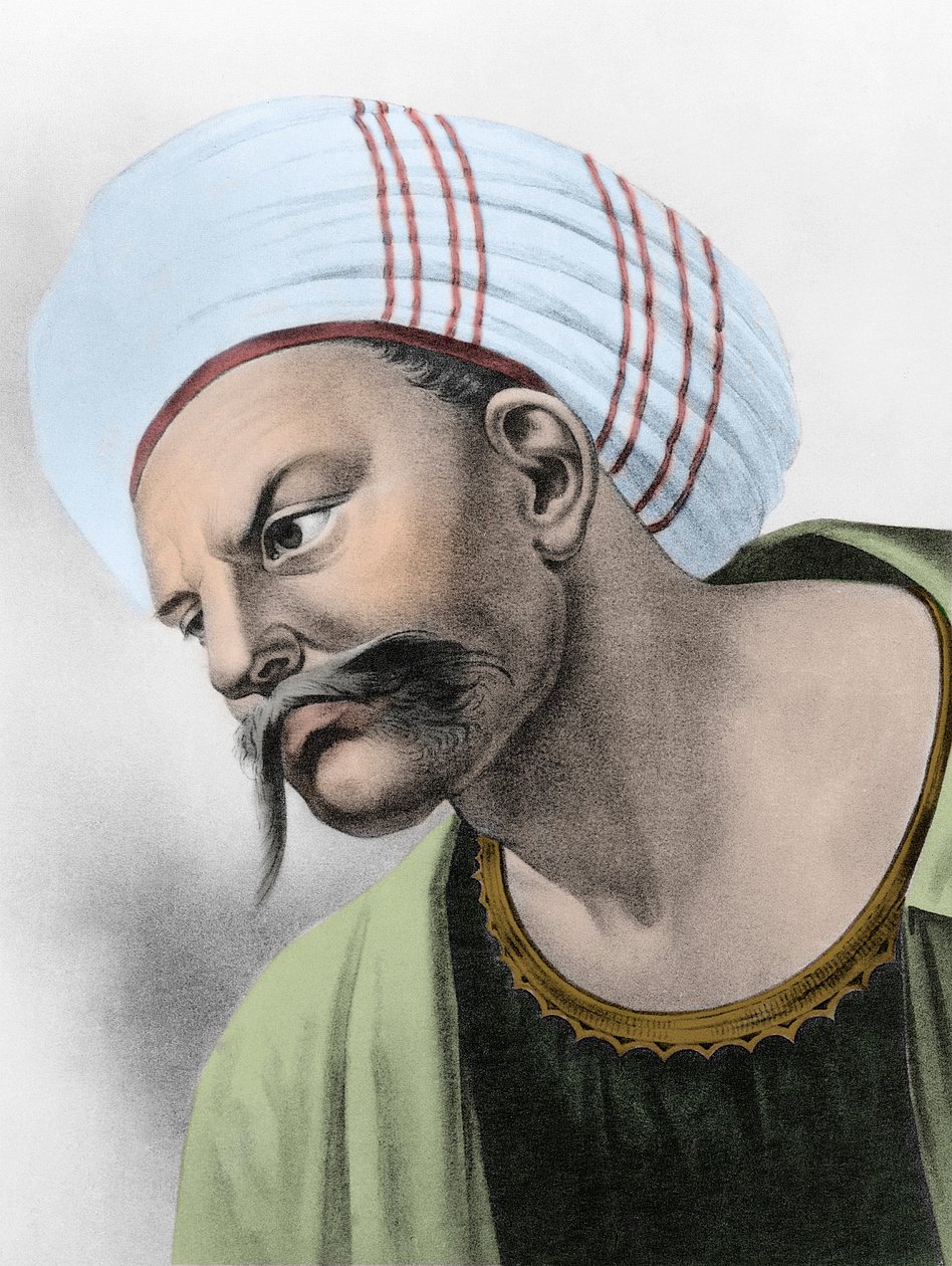 Retrato de Averroes (Ibn Rushd) - Retrato de Ibn-Rushd (Ibn Rushd) conocido como el nombre latino de Averroes (1126-1198) de Unknown artist