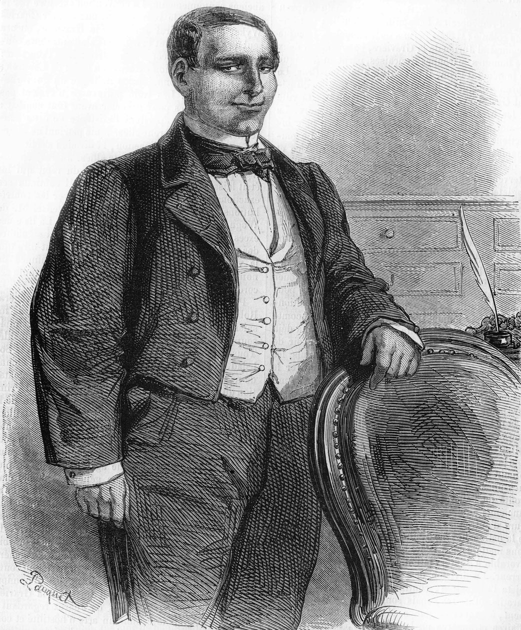 Retrato de Benito Pablo Juárez. Político mexicano de origen indígena (1806-1872). Presidente de la República Mexicana en 1858. de Unknown artist