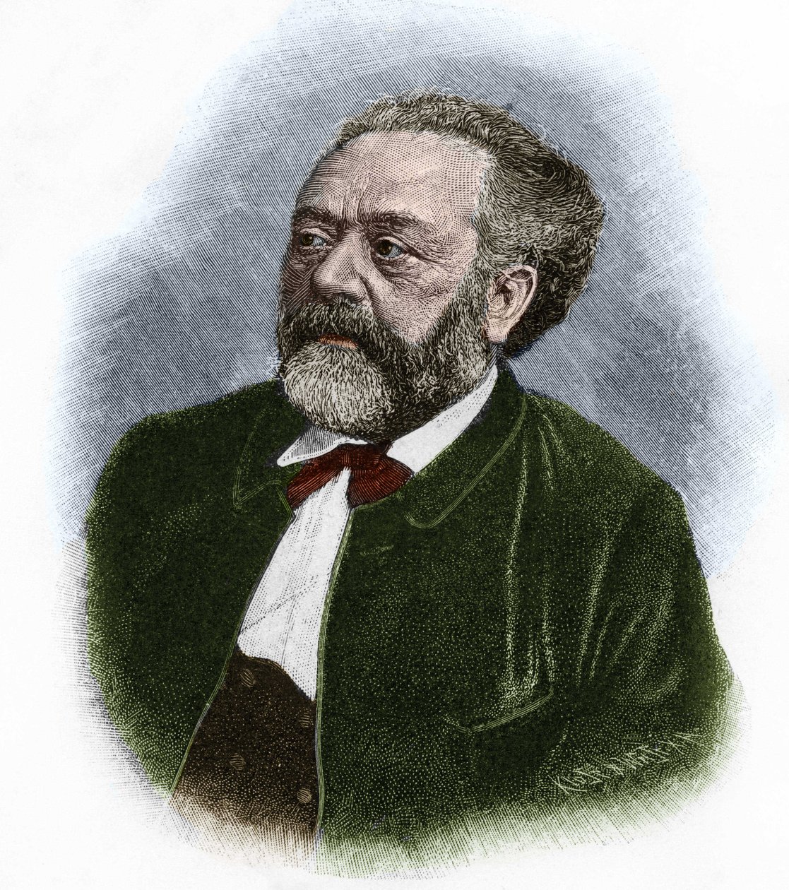 Retrato de Berthold Auerbach (1812-1882), escritor alemán. de Unknown artist