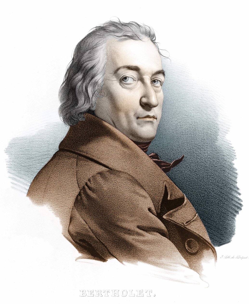 Retrato de Berthollet. Grabado del siglo XIX de Unknown artist