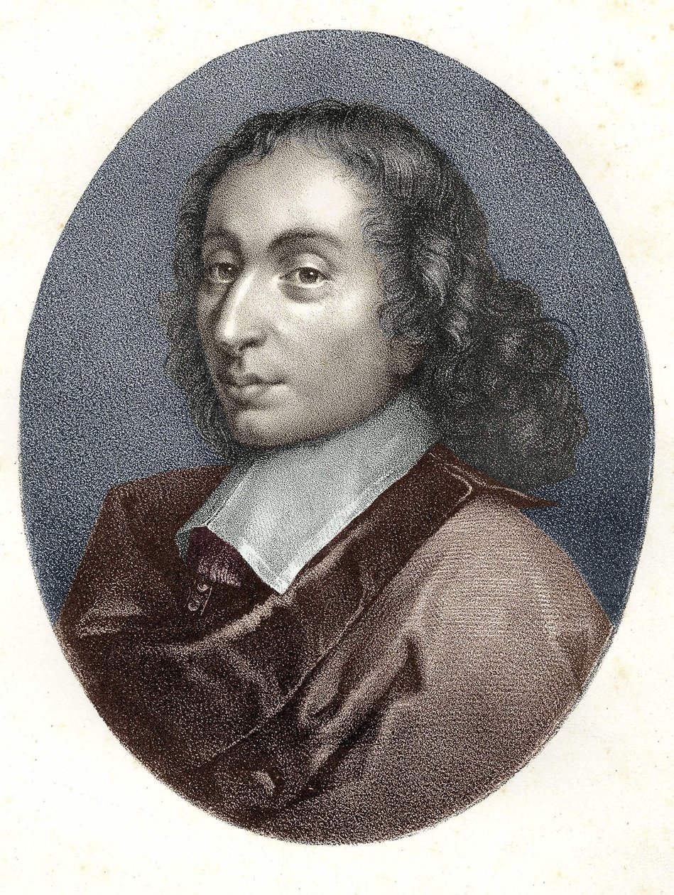 Retrato de Blaise Pascal (grabado del siglo XIX) de Unknown artist