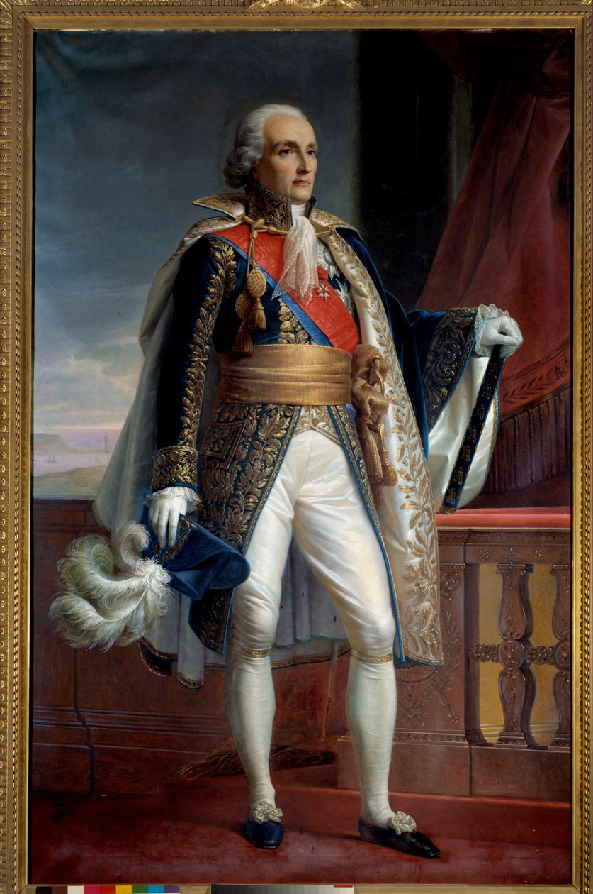 Retrato de Bon Adrien Jannot de Moncey, Duque de Conegliano, Mariscal del Imperio en 1804, Gobernador de los Inválidos de 1833 a 1842 Pintura anónima. 1806 Dim. 2,15x1,33 m París, Museo del Ejército de Unknown artist
