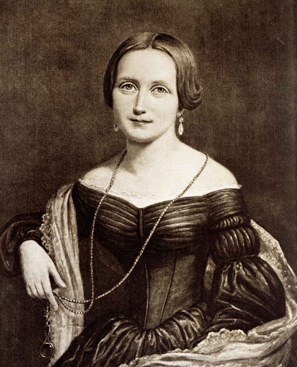 Retrato de Camilla Collet de Unknown artist