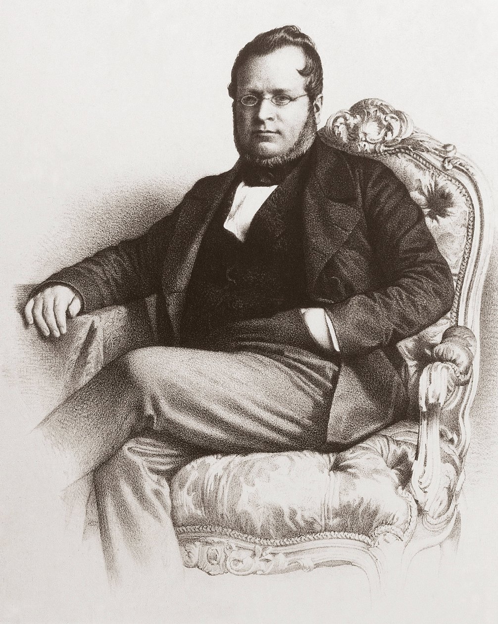 Retrato de Camillo Benso Conde de Cavour (1810-1861) de Unknown artist