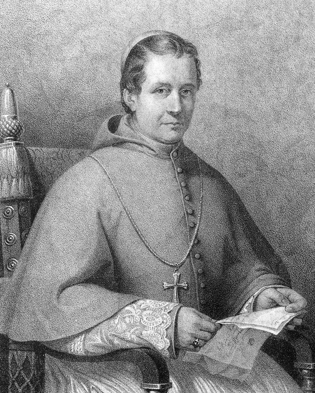 Retrato del Cardenal Giovanni Maria Mastai Ferretti (1792-1878), Papa Pío IX de 1846 a 1878 de Unknown artist
