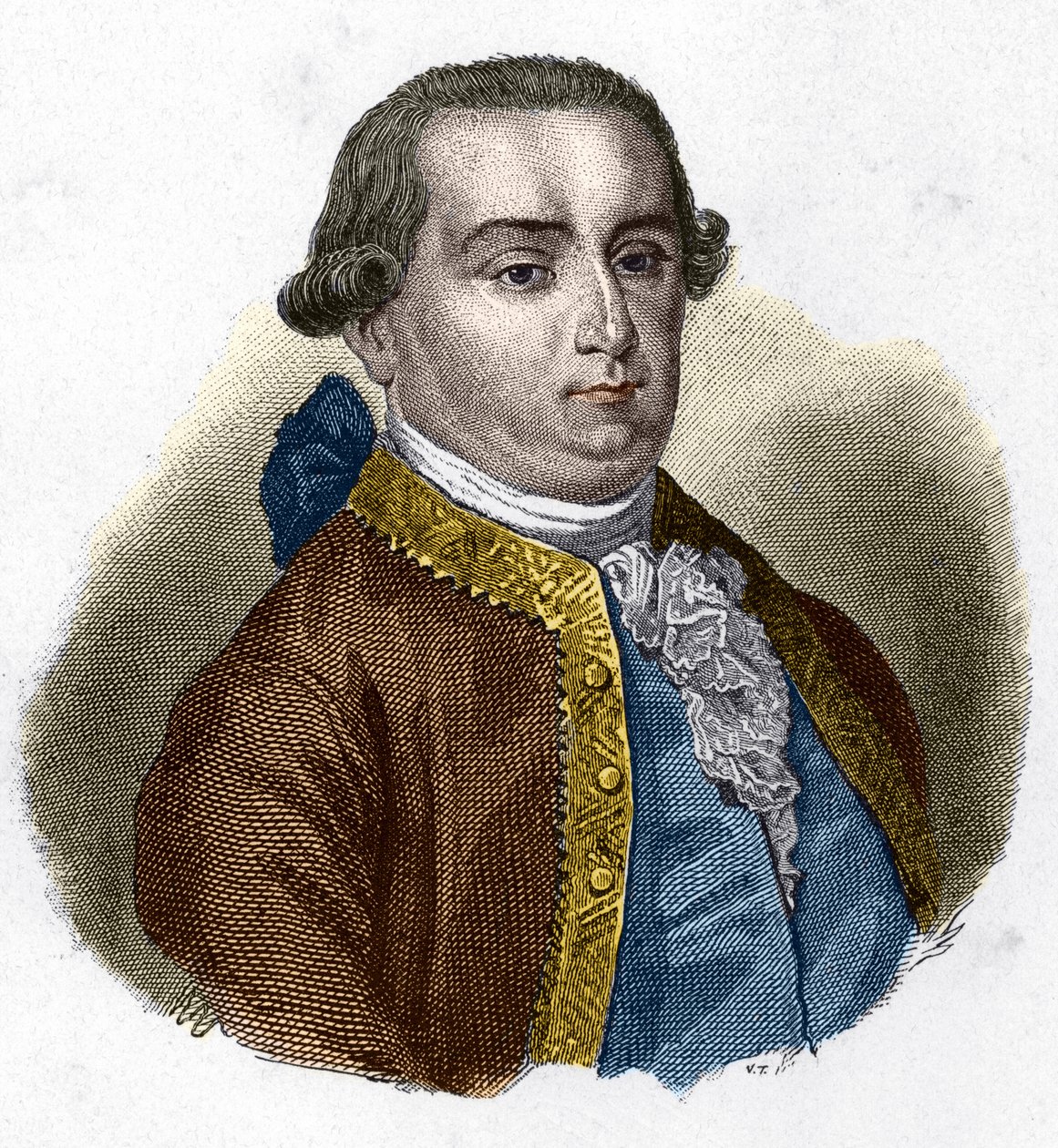 Retrato de Cesare Bonesana, Marqués de Beccaria (1738 - 1794), jurista italiano de Unknown artist