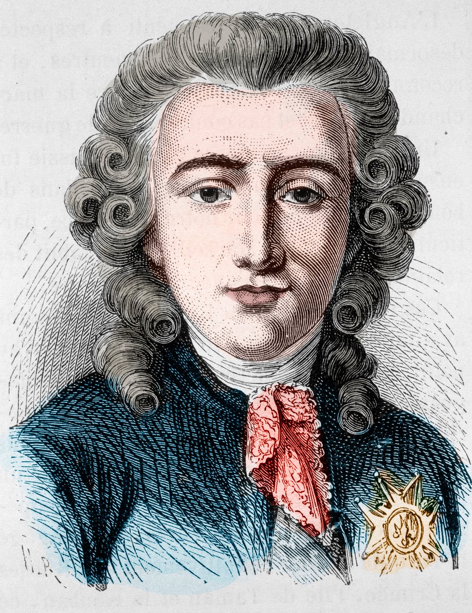 Retrato de Charles Alexandre de Calonne, político francés (1734-1802) - en “L