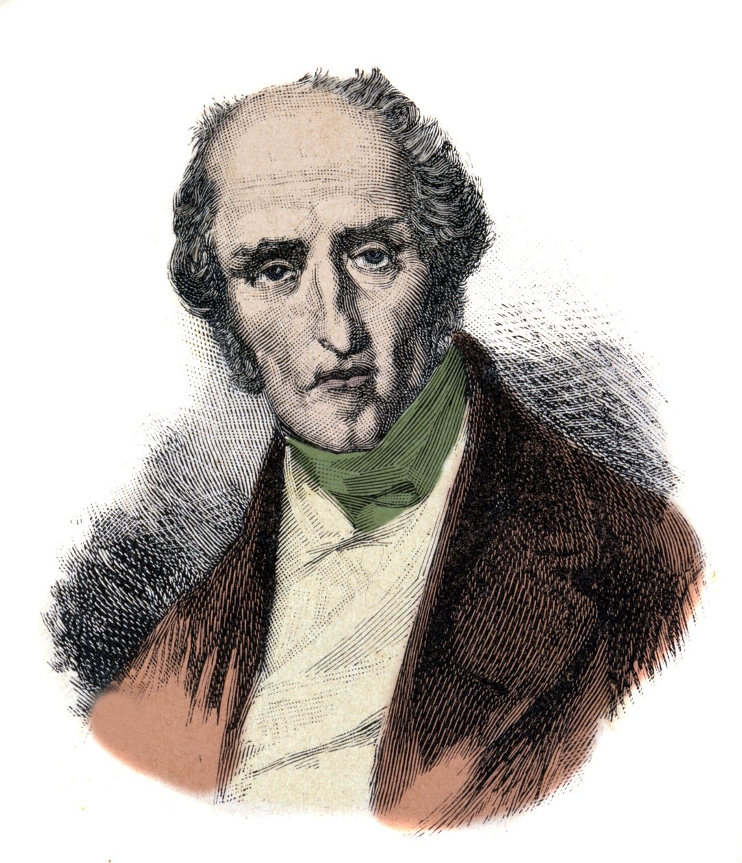 Retrato de Charles Fourier, teórico socialista francés de Unknown artist