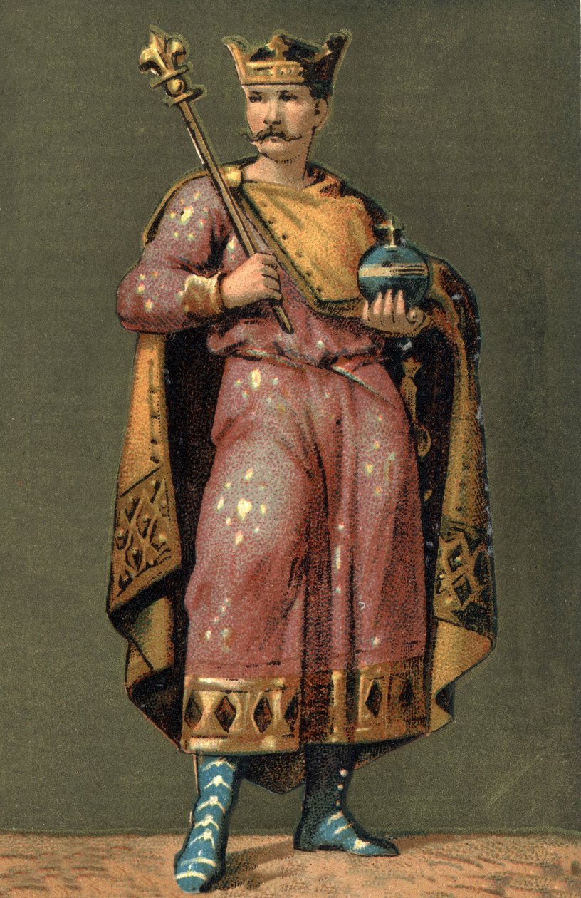 Retrato de Carlos II el Calvo (823 - 877), Rey de Francia de Unknown artist