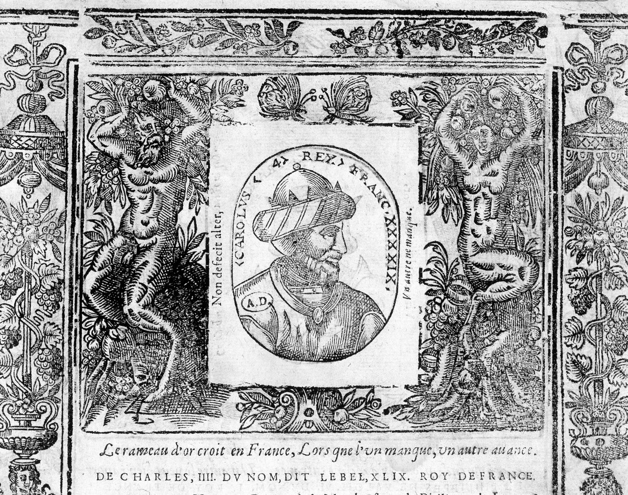 Retrato de Carlos IV Le Bel, Rey de Francia de 1322 a 1328 de Unknown artist