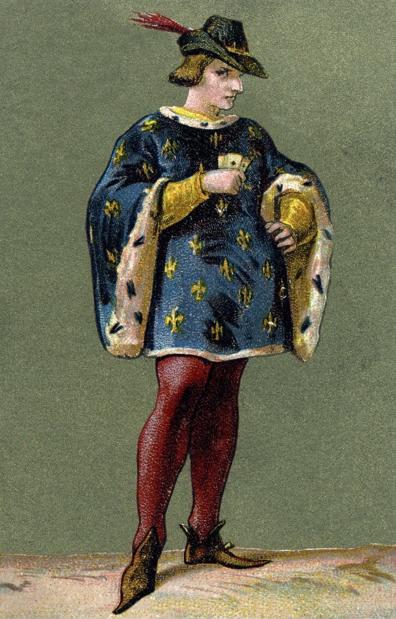 Retrato de Carlos VI (1368-1422), Rey de Francia. de Unknown artist