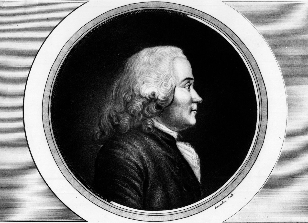 Retrato de Chrétien Guillaume de Malesherbes. Grabado en 