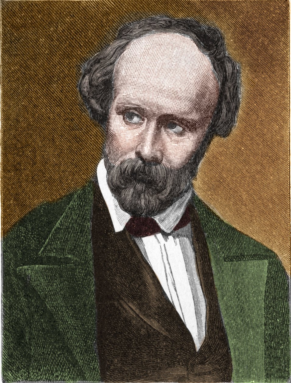 Retrato de Christian Friedrich Hebbel (1813-1863) poeta y dramaturgo alemán de Unknown artist