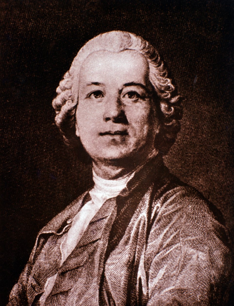 Retrato de Christoph Gluck (grabado) de Unknown artist