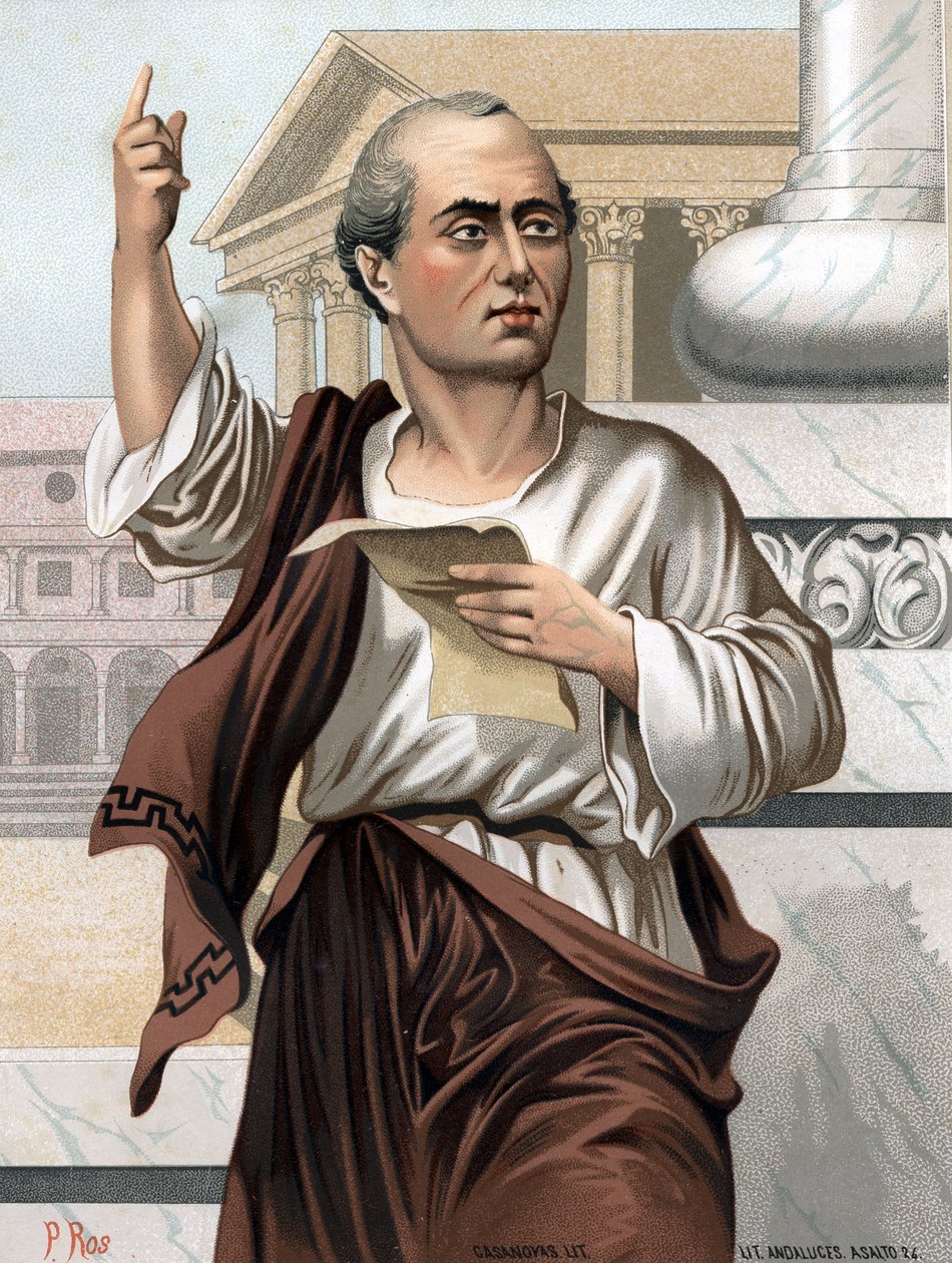 Retrato de Cicerón en latín Marcus Tullius Cicero, político, orador y escritor romano de Unknown artist