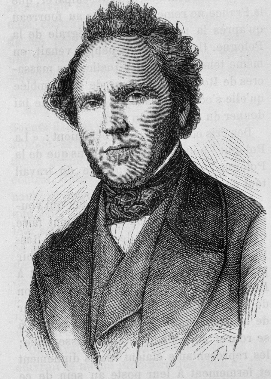 Retrato de Claude Anthime Corbon (1808 - 1891). Grabado de finales del siglo XIX en “Historia de Francia” de H. Martin. de Unknown artist