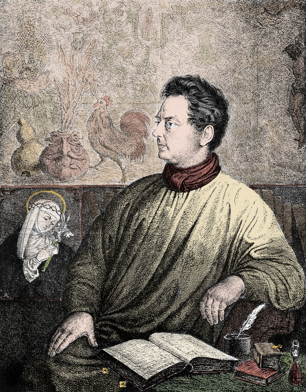 Retrato de Clemens Brentano (1778-1842), escritor y poeta alemán de Unknown artist
