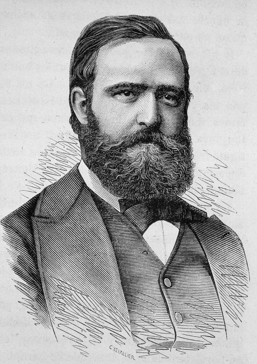 Retrato de Clément Duvernois. Grabado de finales del siglo XIX en “Histoire de France” de H. Martin. de Unknown artist