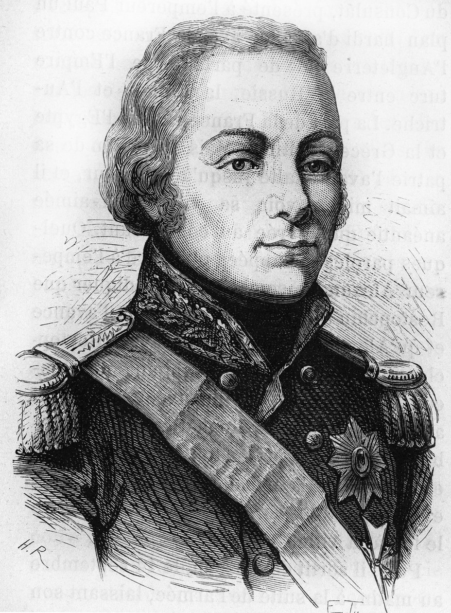 Retrato del Conde Rostopchine (1765 - 1826). Grabado de finales del siglo XIX en “Historia de Francia” de H. Martin. de Unknown artist