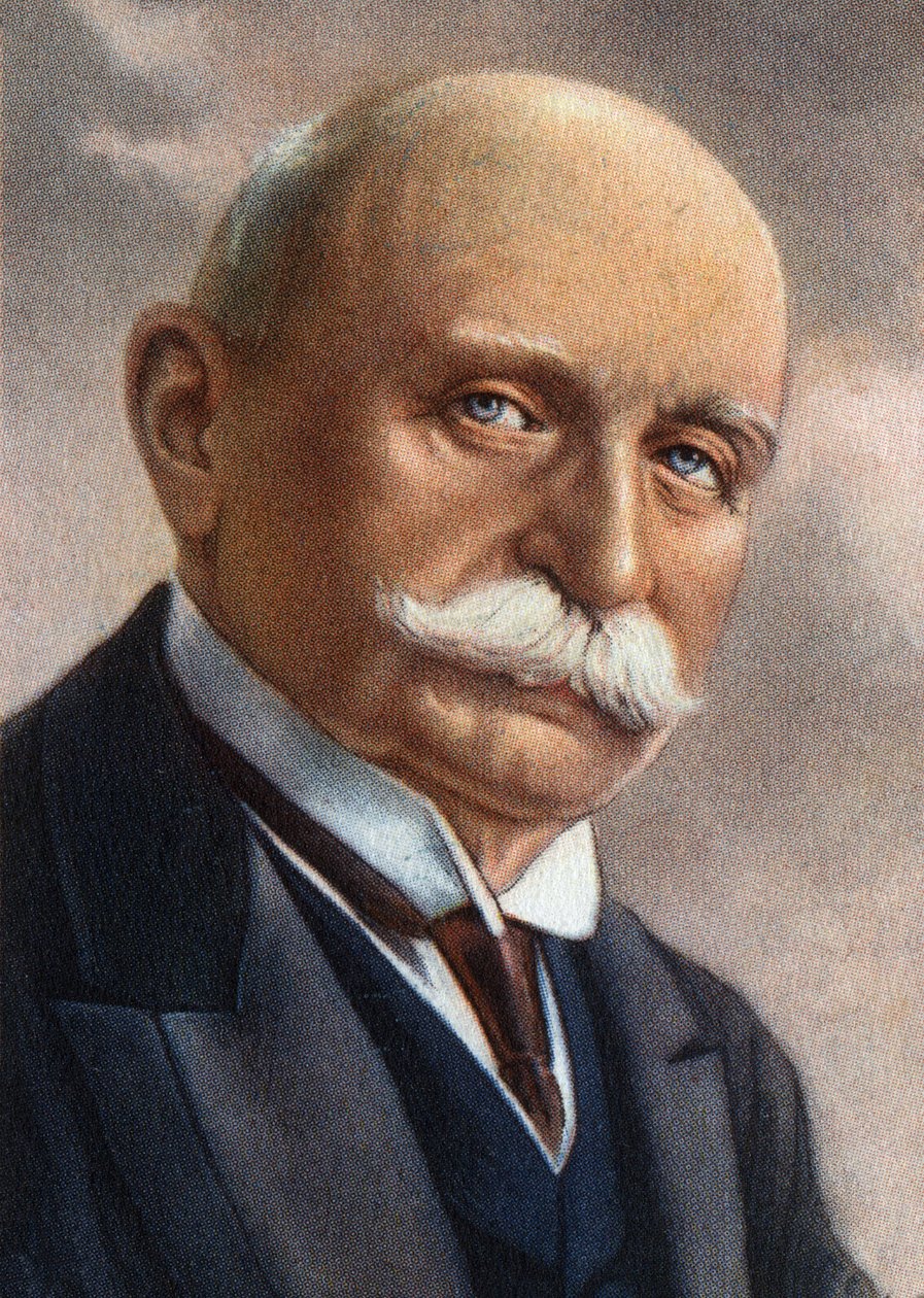 Retrato del conde Von Zeppelin (1838-1917), industrial alemán que se dedicó a la construcción de dirigibles rígidos. de Unknown Artist
