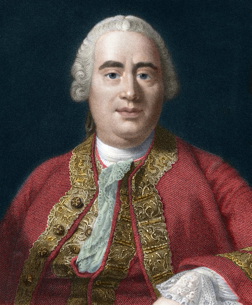 Retrato de David Hume, filósofo escocés (1711-1776) - David Hume (1771-1776) filósofo e historiador escocés de Unknown artist