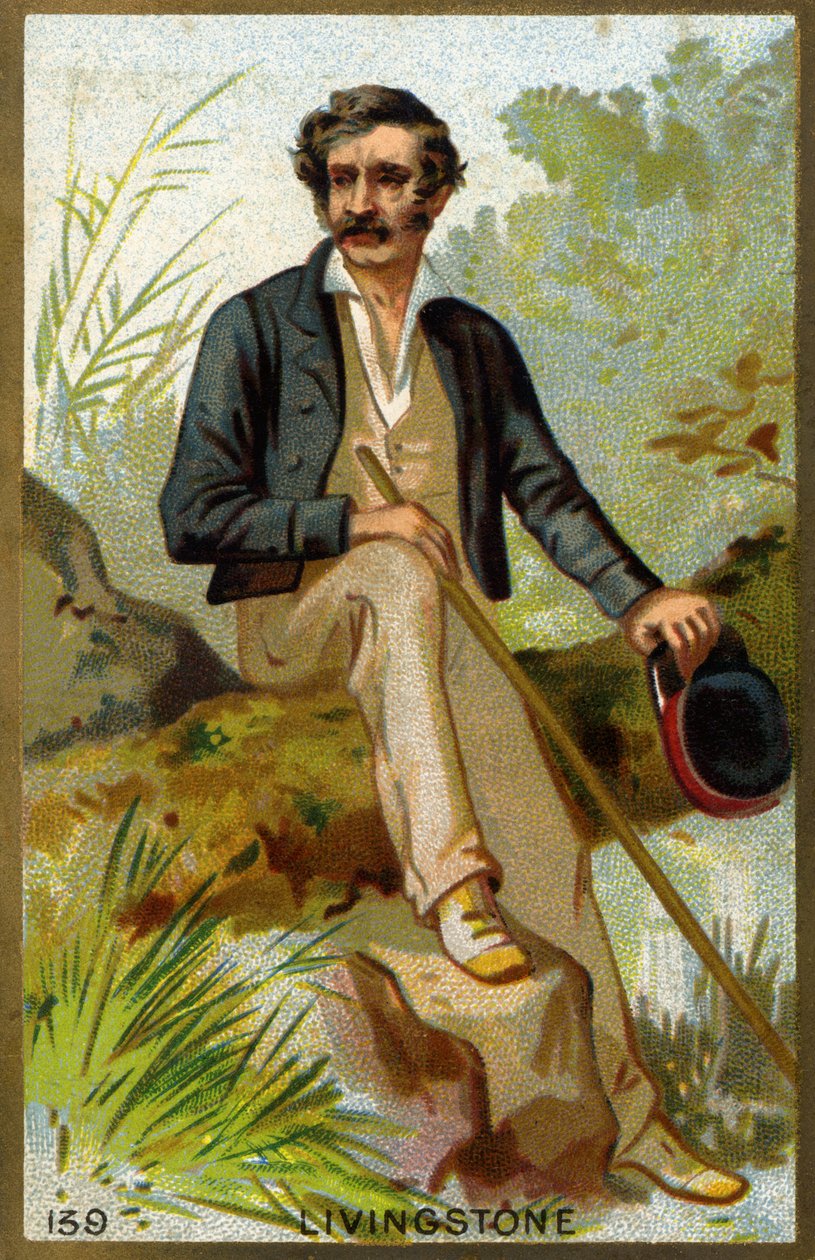 Retrato de David Livingstone (1813-1873), misionero y explorador británico de Unknown artist