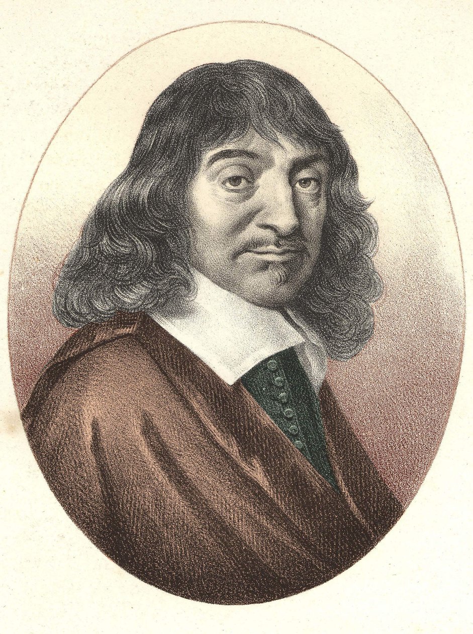Retrato de Descartes (1596-1650). de Unknown artist
