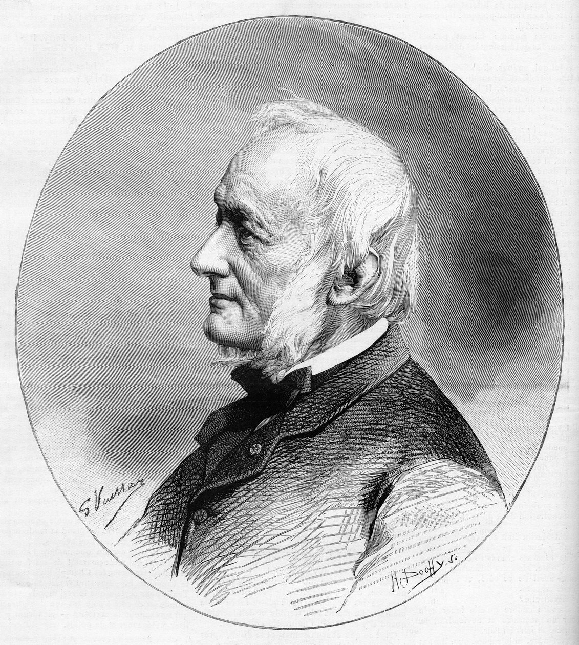 Retrato de Desire Nisard (1806-1888) escritor y miembro de la academia francesa elegido en 1850. de Unknown artist