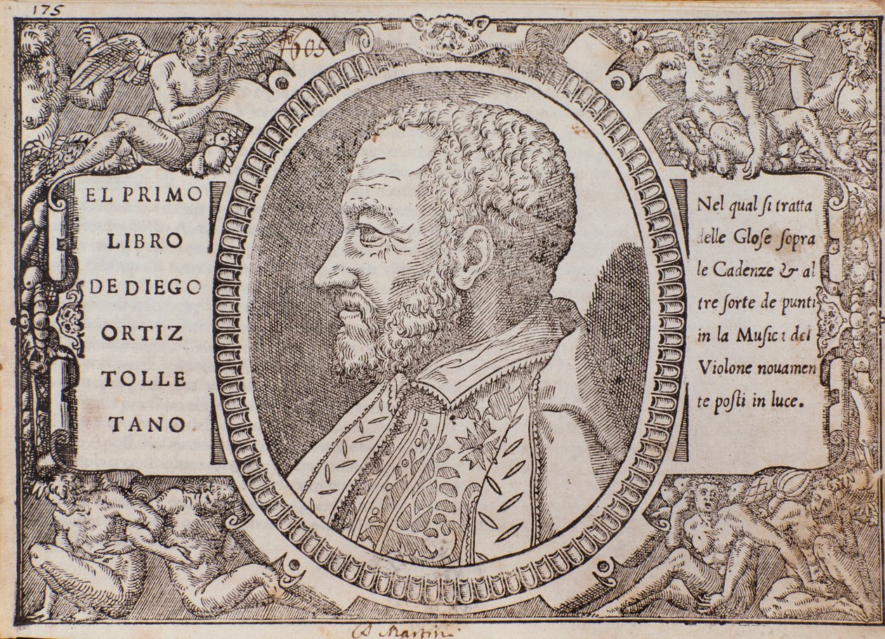 Retrato de Diego Ortiz Toledano (xilografía) de Unknown artist