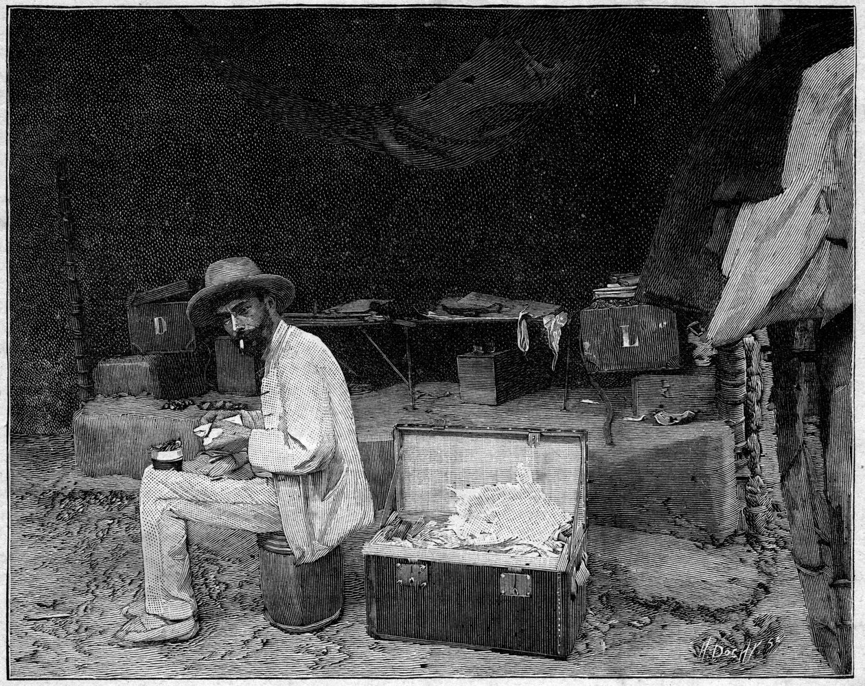 Retrato del Doctor François Crozat (1858-1892) explorador francés de Unknown artist