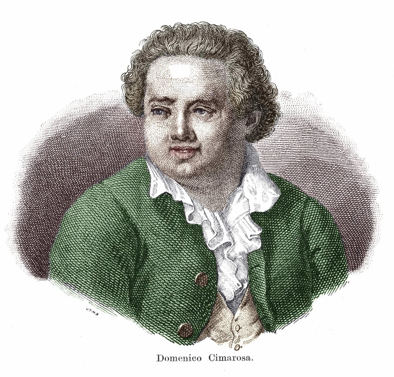 Retrato de Domenico Cimarosa (1749 -1801), compositor italiano de Unknown artist