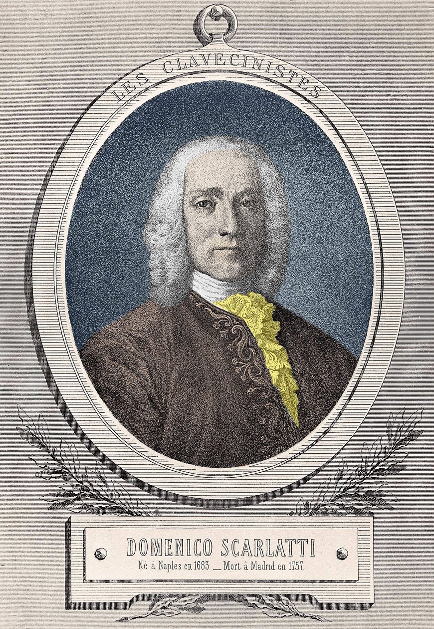 Retrato de Domenico Scarlatti (1685-1757) compositor italiano de Unknown artist