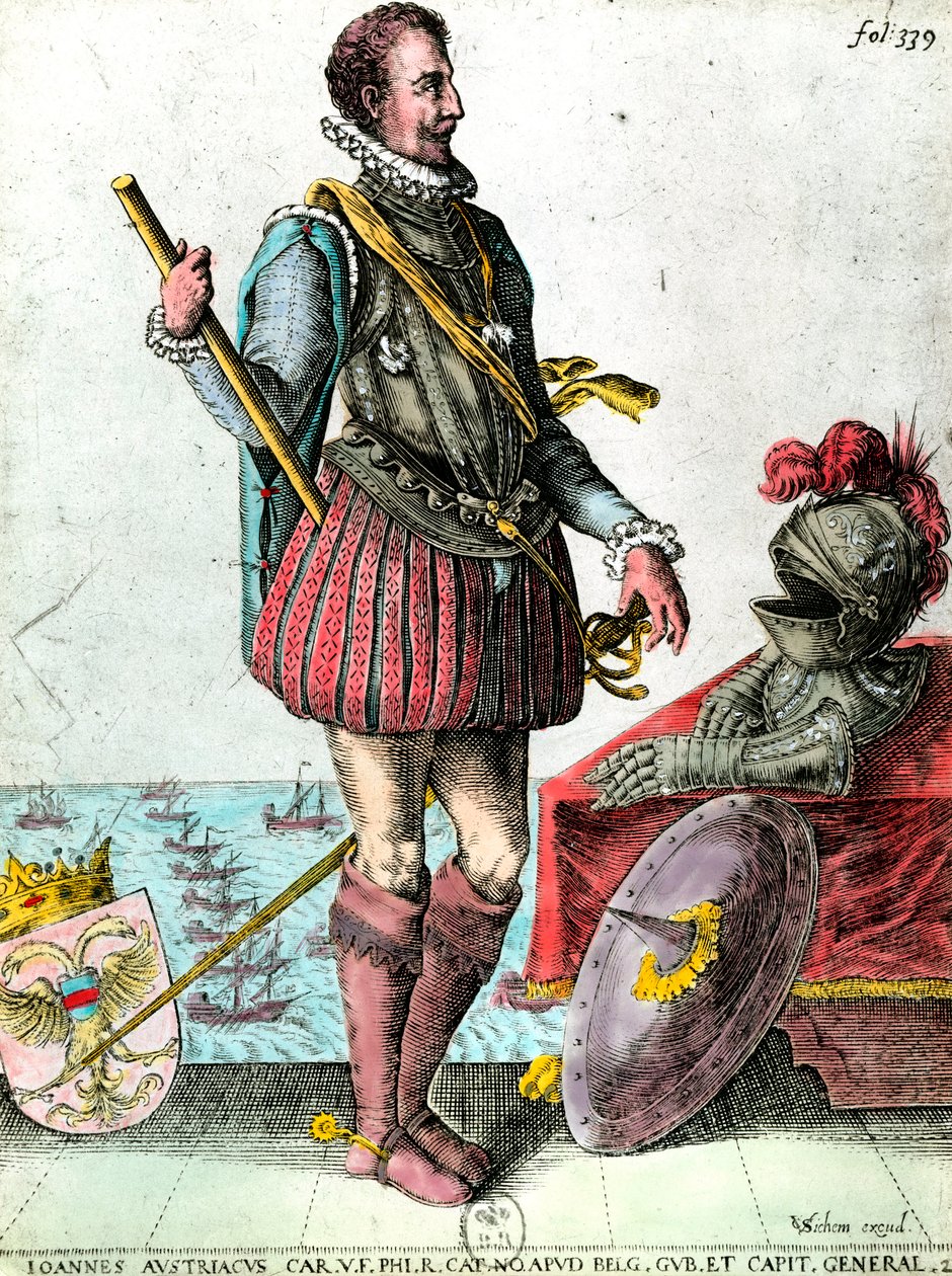 Retrato de Don Juan José de Austria (1629-1679) Vice Rey de los Países Bajos. Grabado del siglo XVII. Colección privada de Unknown artist