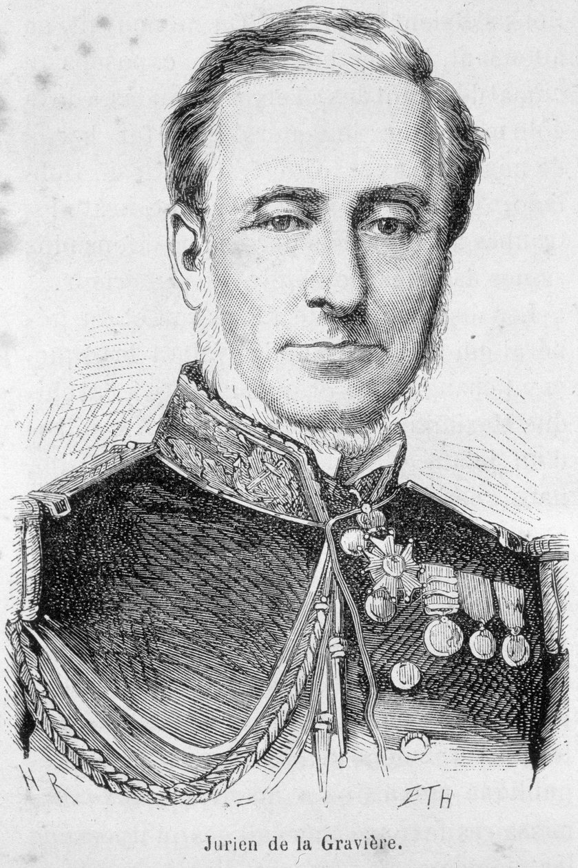 Retrato de Edmond Jurien de La Graviere (1812-1892), almirante francés de Unknown artist