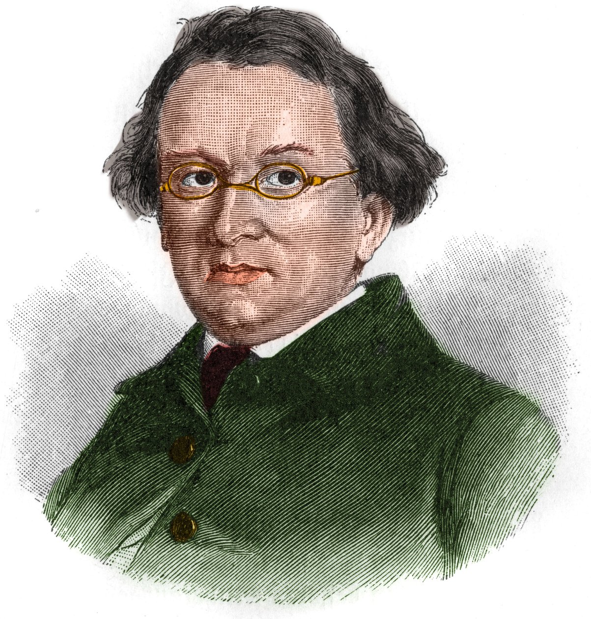 Retrato de Eduard Mörike (1804-1875), escritor romántico alemán. de Unknown artist