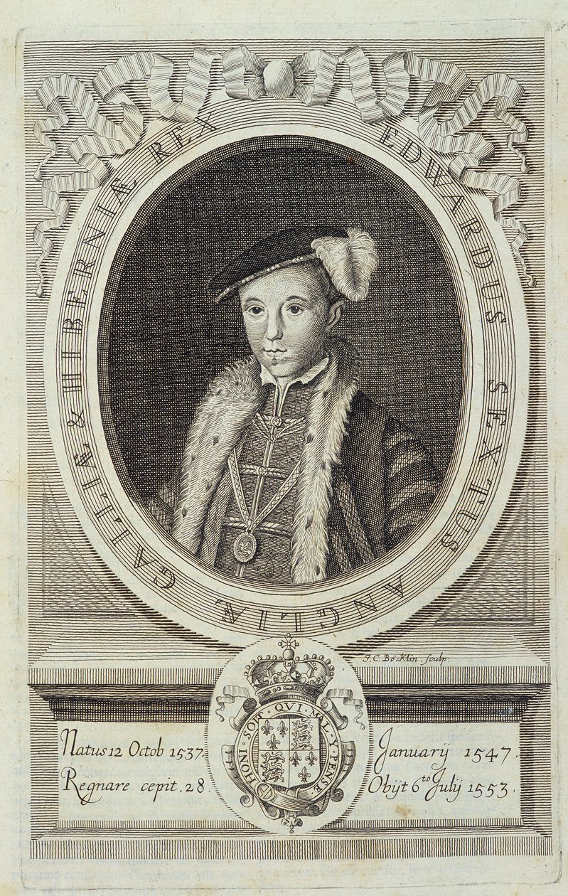Retrato de Eduardo VI en "Historia Reformationis Ecclesiae Anglicanae...", Ginebra de Unknown artist