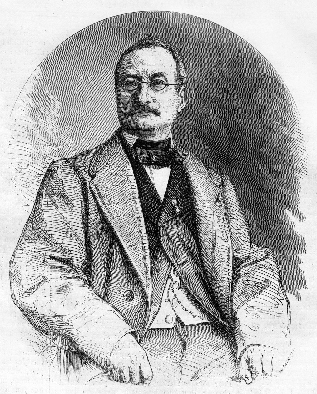 Retrato de Elie Berthet escritor francés del siglo XIX. de Unknown artist