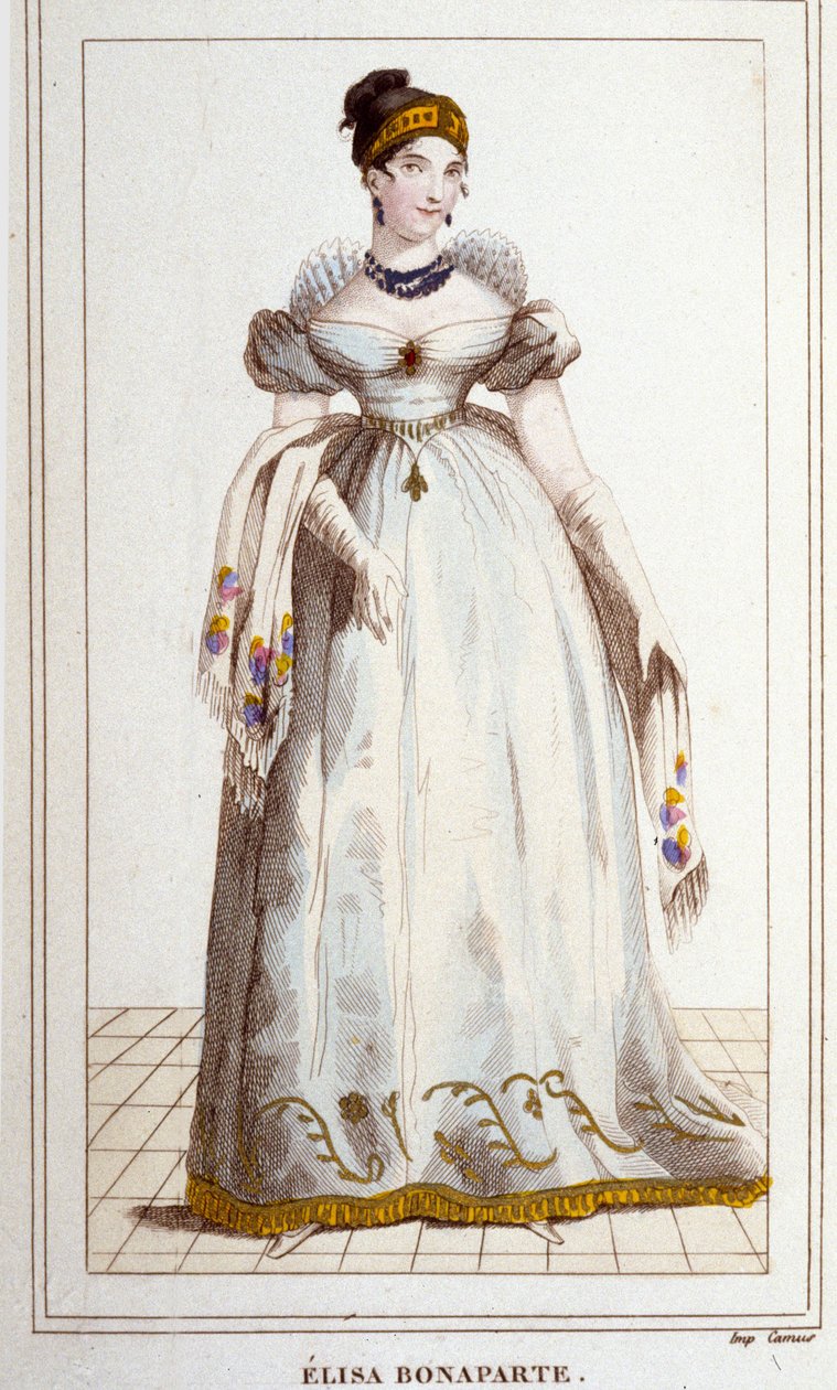 Retrato de Elisa Bonaparte (Maria Anna dit Eliza) de Unknown artist