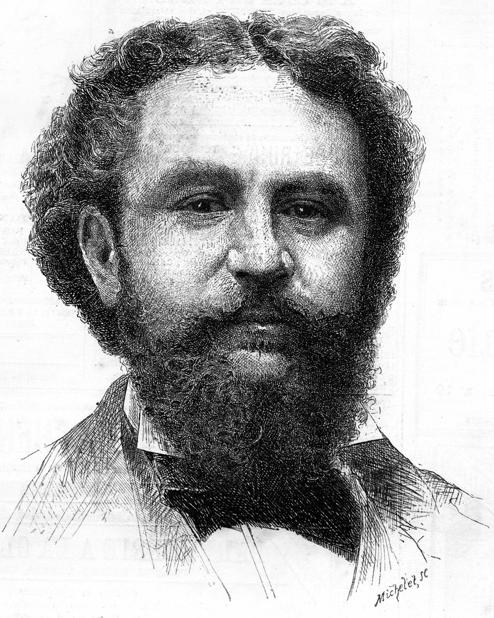 Retrato de Emile Bergerat (1845-1923), escritor francés de Unknown artist