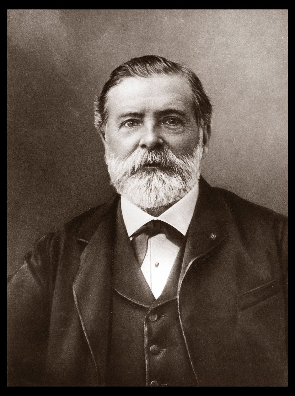 Retrato de Étienne-Jules Marey (1830-1904), científico y cronofotógrafo inglés; inventor del esfigmógrafo y pionero de la fotografía y el cine. Foto de Nadar, Paul (1856-1939). de Unknown artist