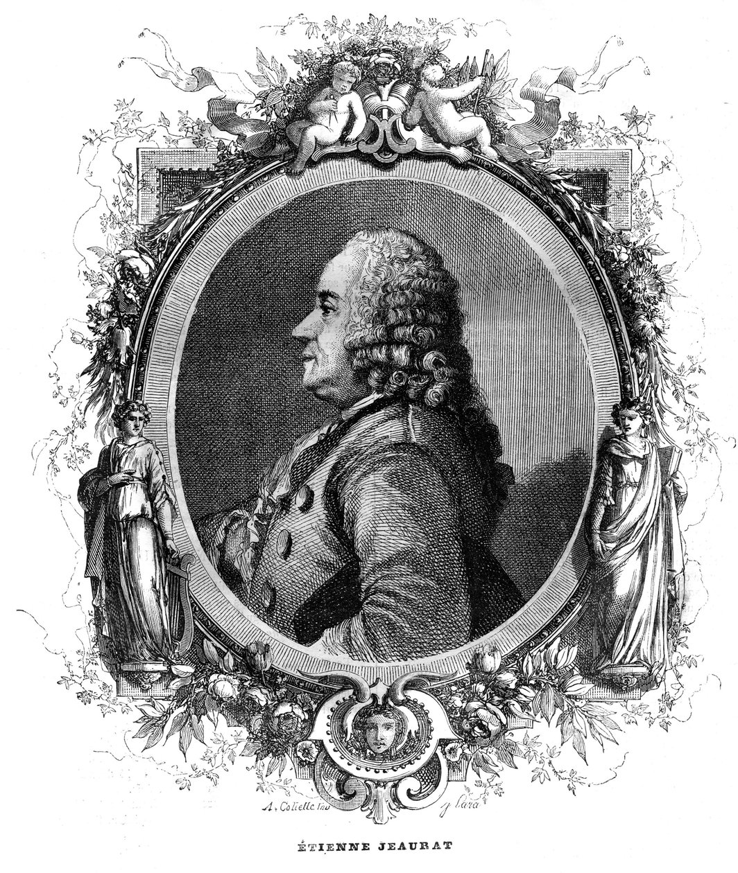 Retrato de Etienne Jeaurat (1699-1789) pintor y dibujante francés. de Unknown artist