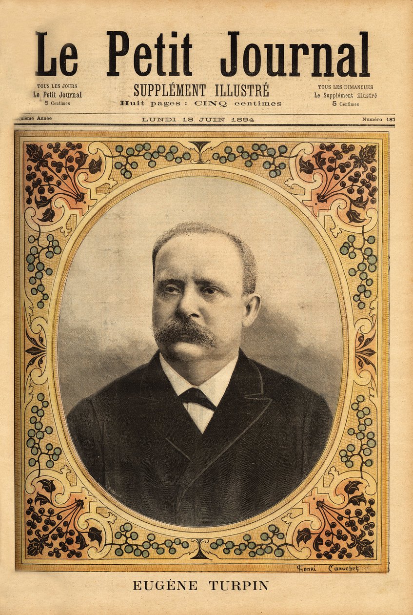 Retrato de Eugene Turpin (1848-1927), químico especializado en explosivos de Unknown artist