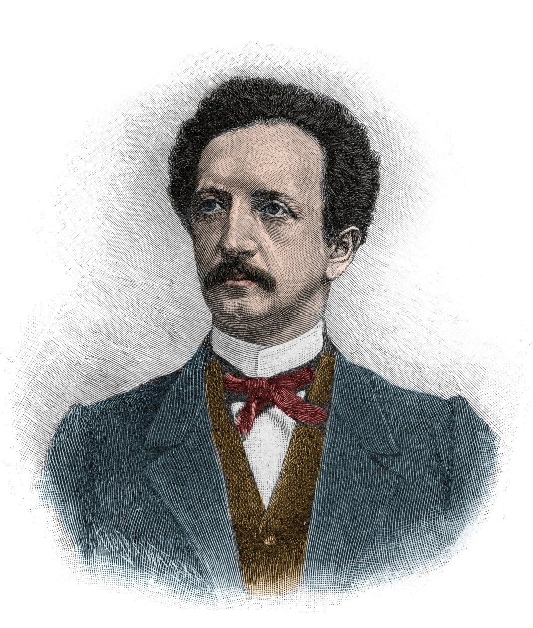 Retrato de Ferdinand Johann Gottlieb Lassalle (1825-1864) jurista alemán, filósofo y activista político socialista - grabado de Unknown artist